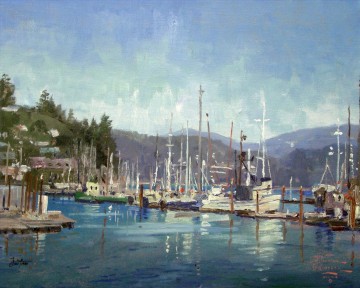 Puerto de Newport Thomas Kinkade Pinturas al óleo